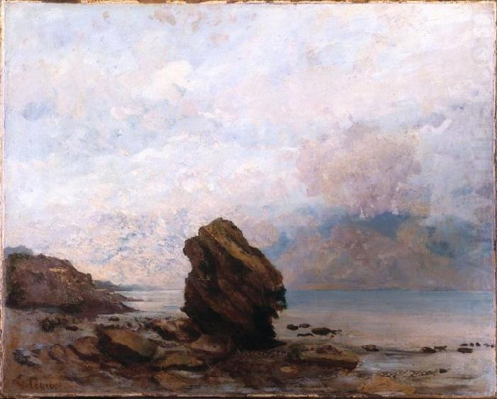 Gustave Courbet Isolated Rock china oil painting image